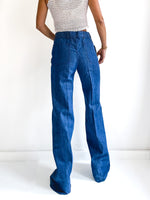 70s vintage high-rise bell bottoms, authentic dead-stock. Size FR 38 (size S-M, UK 10, USA 6)