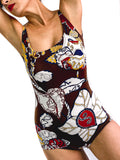 70s vintage one-piece bathing suit