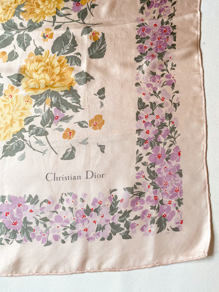 Freeshipping Dhl Express Christian Dior Silk Scarf Vintage 