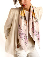 80s vintage silk Christian DIOR scarf 💌 FREE SHIPPING