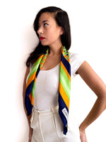 70s/80s vintage thin silk retro scarf 💌 FREE SHIPPING