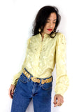 80s vintage embroidered blouse