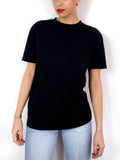 90s vintage plain black cotton t-shirt