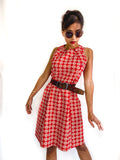 60s vintage sleeveless day dress