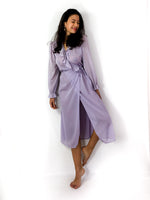 70s vintage sheer night-robe, sexy ruffle