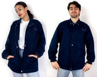 80s vintage navy blue work jacket