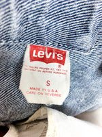 80s vintage Levi's acid-washed trucker jacket, made in USA