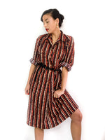 70s vintage long sleeve day dress