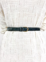 80s vintage thin velvet waist belt 💌 FREE SHIPPING