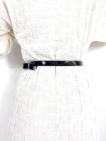 70s/80s vinyl belt with a matching plastic buckle 💌 FREE SHIPPING