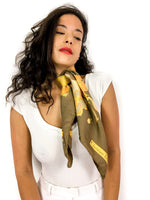 70s vintage Christian DIOR silk scarf 💌 FREE SHIPPING