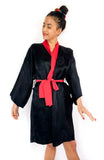 80s vintage kimono-style night-robe