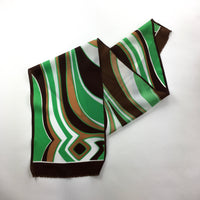 70s vintage groovy print scarf 💌 FREE SHIPPING