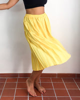 70s/80s vintage bright pleated midi skirt