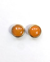 70s vintage round clip-on earrings 💌 FREE SHIPPING