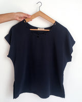 70s-80s vintage navy blue t-shirt