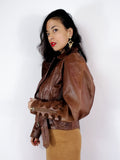 80s vintage leather jacket