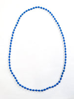 70s vintage long blue beaded necklace 💌 FREE SHIPPING