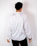 80s vintage shirt, row of triple black buttons