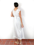 70s vintage white nightgown/ bohemian wedding dress