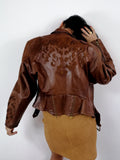 80s vintage leather jacket