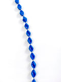 70s vintage long blue beaded necklace 💌 FREE SHIPPING
