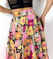 60s vintage high waist skirt
