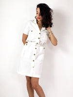 70s/80s vintage shirtdress, matching belt