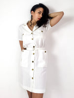 70s/80s vintage shirtdress, matching belt