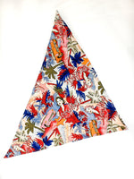 90s vintage large triangle bandana, 1950s west coast design 💌 FREE SHIPPING